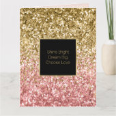 Glitzy Glitter Sparkle Kaart (Voorkant)