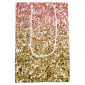 Glitzy Glitter Sparkle Medium Cadeauzakje (Achterkant)