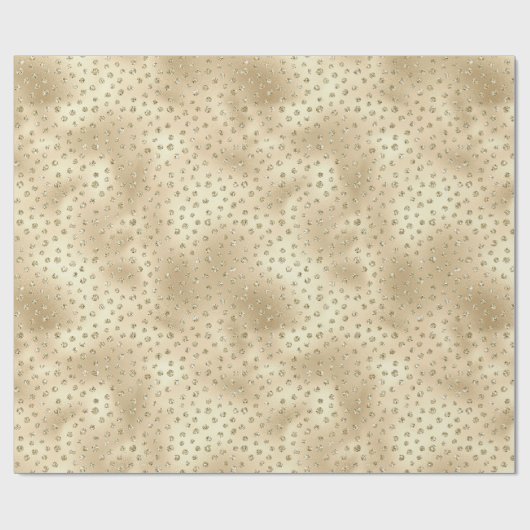Glitzy Glitter Stippen Cadeaupapier (Vlak)