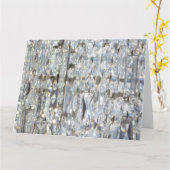 Glitzy Glittery Crystal Kaart (Gele Bloem)