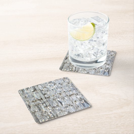 Glitzy Glittery Crystal Kartonnen Onderzetters (Insitu)