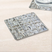 Glitzy Glittery Crystal Kartonnen Onderzetters (Schuin)