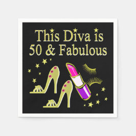 GLITZY GOLD 50E VERJAARDAG DIVA DESIGN SERVET