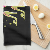 GLITZY GOLD 50E VERJAARDAG DIVA DESIGN THEEDOEK (Quarter Fold)