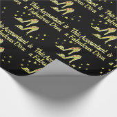 GLITZY GOLD ACCOUNTANT DIVA DESIGN CADEAUPAPIER (Hoek)