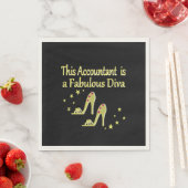 GLITZY GOLD ACCOUNTANT DIVA DESIGN SERVETTEN (Insitu)