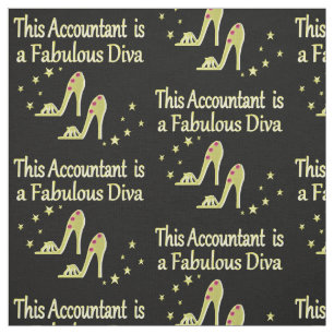GLITZY GOLD ACCOUNTANT DIVA DESIGN STOF