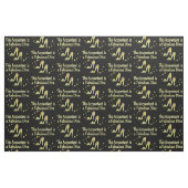 GLITZY GOLD ACCOUNTANT DIVA DESIGN STOF (Fat Quarter)