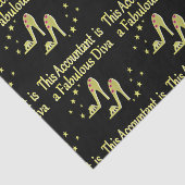 GLITZY GOLD ACCOUNTANT DIVA DESIGN TISSUEPAPIER (Detail)