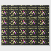 GLITZY GOLD ACCOUNTANT ONTWERP CADEAUPAPIER (Vlak)