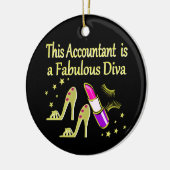 GLITZY GOLD ACCOUNTANT ONTWERP KERAMISCH ORNAMENT (Links)