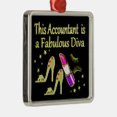 GLITZY GOLD ACCOUNTANT ONTWERP METALEN ORNAMENT (Rechts)
