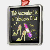 GLITZY GOLD ACCOUNTANT ONTWERP METALEN ORNAMENT (Links)
