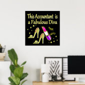GLITZY GOLD ACCOUNTANT ONTWERP POSTER (Thuiskantoor)