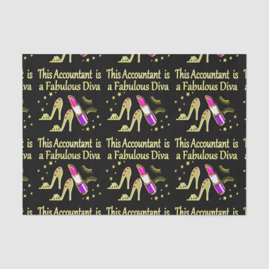GLITZY GOLD ACCOUNTANT ONTWERP TISSUEPAPIER (Voorkant)