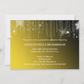 Glitzy Gold Afstuderen Foto aankondiging (Achterkant)