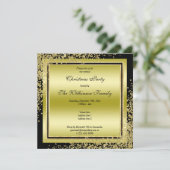 Glitzy Gold Confetti Decorations kerst Kaart (Staand voorkant)