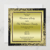 Glitzy Gold Confetti Decorations kerst Kaart (Voorkant)