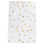 Glitzy Gold Confetti Medium Cadeauzakje (Achterkant)