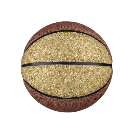 Glitzy Gold Glam Glitter Sparkle      Basketbal (Voorkant)