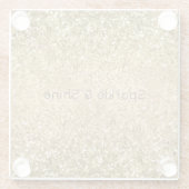 Glitzy Gold Glam Glitter Sparkle      Glazen Onderzetter (Achterkant)