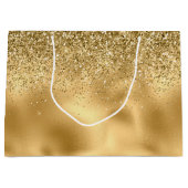 Glitzy Gold Glam Glitter Sparkle     Groot Cadeauzakje (Voorkant)