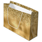 Glitzy Gold Glam Glitter Sparkle     Groot Cadeauzakje (Voorkant Gekanteld)