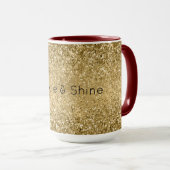 Glitzy Gold Glam Glitter Sparkle     Mok (Voorkant rechts)