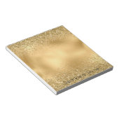 Glitzy Gold Glam Glitter Sparkle Notitieblok (Schuin)