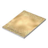 Glitzy Gold Glam Glitter Sparkle Notitieblok (Linkerzijde)