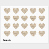 Glitzy Gold Glam Snake Skin Hart Sticker (Vel)