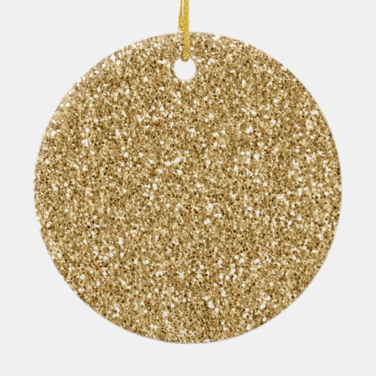 Glitzy Gold Glitter Blush Pink Love Keramisch Ornament (Achterkant)