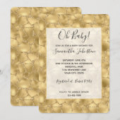 Glitzy Gold Glitter Giraffe Print Kaart (Voorkant / Achterkant)