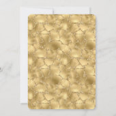 Glitzy Gold Glitter Giraffe Print Kaart (Achterkant)