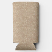 Glitzy Gold Glitter Seltzer Blikjeskoeler (Achterkant)