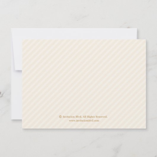 Glitzy Gold Glitter Vrijgezellenfeest Invite - Ivo Kaart (Achterkant)