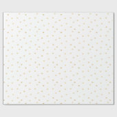 Glitzy Gold Hearts Cadeaupapier (Vlak)