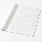 Glitzy Gold Hearts Cadeaupapier (Uitgerold)