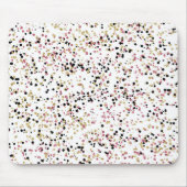 Glitzy Gold Pink Black Confetti Stippen Muismat (Voorkant)