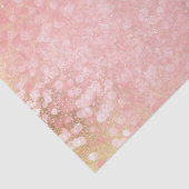 Glitzy Gold Pink Confetti Glam Sparkle Tissuepapier (Detail)