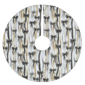 Glitzy Gold Silver Black Ribbons Bows Christmas Kerstboom Rok (Voorkant)
