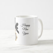 Glitzy Gold Silver New Year Midnight Hour   Koffiemok (Voorkant rechts)