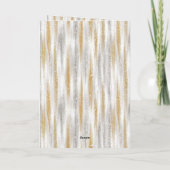 Glitzy Gold Silver Stars Cupcake Birthday Kaart (Achterkant)