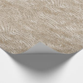 Glitzy Gold Zebra Afdrukken Cadeaupapier (Hoek)