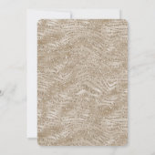 Glitzy Gold Zebra Print Baby shower Kaart (Achterkant)