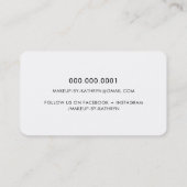 GLitzy goud roze glitter luxe glamour wimpers Visitekaartje (Achterkant)