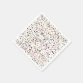 Glitzy Goud Roze Zwart Confetti Stippen Verjaardag Servetten (Hoek)