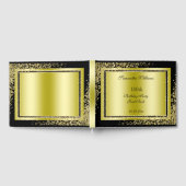 Glitzy Gouden Confetti Decoraties 100ste Verjaarda Gastenboek (Volledig)