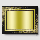 Glitzy Gouden Confetti Decoraties 100ste Verjaarda Gastenboek (Achterkant)