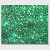 Glitzy Green Glitter Cadeaupapier (Vlak)